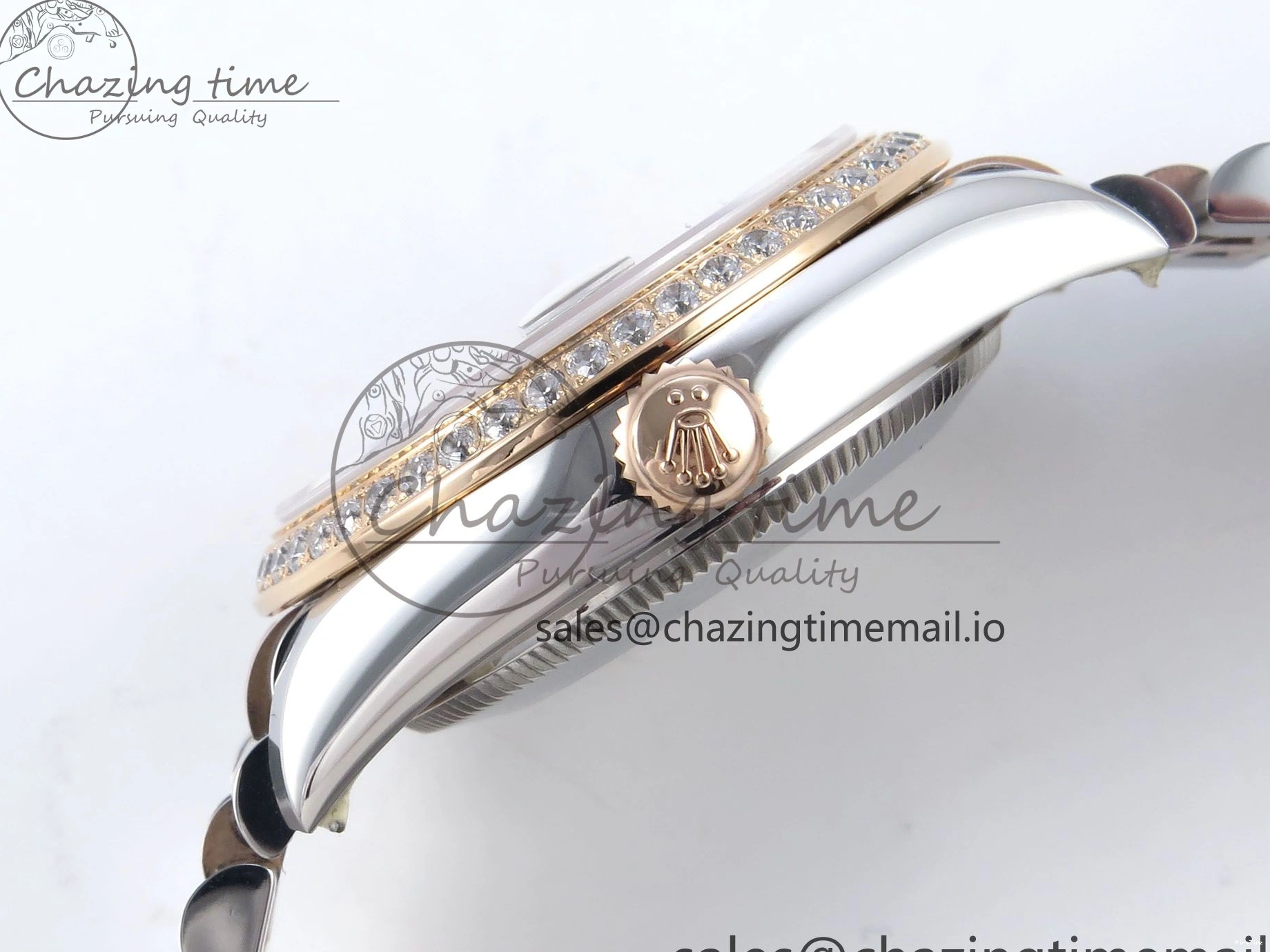 MiroTime 0324 DateJust 31 278381RBR ARF 1:1 Best Edition 904L Steel White Diamonds Dial Diamonds Bezel on SS RG Jubilee Bracelet ETA Versatile 392